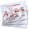 Marshmallow Snowmen Holiday Card Pack / 25 Seasonal Greeting Cards Including Envelopes/Whimsical Winter Happiness Food Design And Joyful Wishes Note