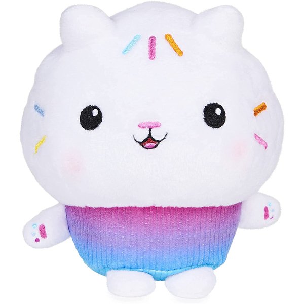 Gabby's Dollhouse, 7-inch Cakey Cat Purr-ific Plush Toy, Kids Toys for Ages 3 and up (New-Cakey Cat)