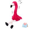 CozyWorld 13’’ Talking Flamingo Repeat What You Said Interactive Cute Plush Toy Stuffed Animals Birthday Gifts for Boys and Girls, Red