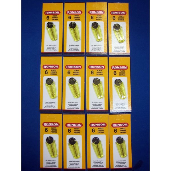 Ronson Flints - 12 Pack