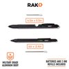 RAK 2-in-1 Multi-Tool Pen Set (2 Pack) Dad Gifts for Men - LED Tactical Pen Light, Stylus, Ruler, Level, Bottle Opener, Screwdriver, Ballpoint - Birthday Day Gifts for Him