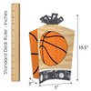 Big Dot of Happiness Nothin’ but Net - Basketball - Table Decorations - Baby Shower or Birthday Party Fold and Flare Centerpieces - 10 Count