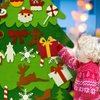 WooEver DIY Felt Christmas Tree Set 3.5ft, Xmas Decorations Wall Hanging 33 Detachable Ornaments with String Light Kids Gifts New Year Party Supplies (Batteri Not Included)