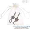 Parcelona French Rose Flower Twist N Clip Set of 2 Cellulose Acetate Shell Hair Clip Barrette