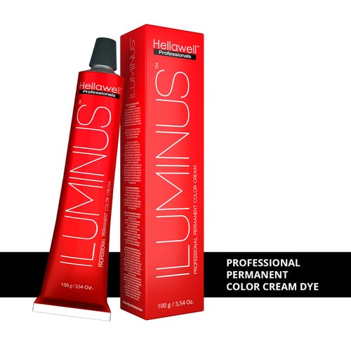 ILUMINUS Hair Dye, professional permanent hair color cream with Niacinamide and Milk Protein to get a repaired and colored hair with intense color shiny and silky (0.88 Blue)