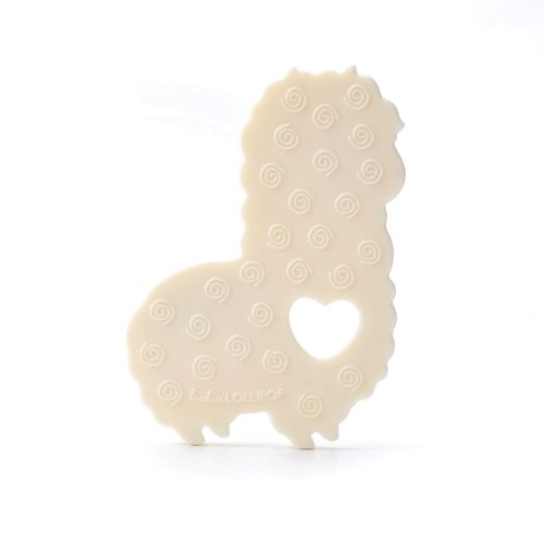 Loulou Lollipop Silicone Teether for Teething Baby Boy and Girl - Llama