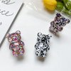 1Pc Multicolor Cute Bear Mobile Phone Finger Holder Mobile Phone Cartoon Foldable Epoxy Sequins 3D Shaped Phone Grip Tok Folding Bracket for Desktop Mobile Phone Accessories