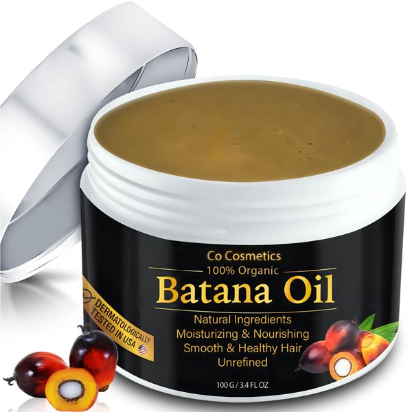 Co Cosmetics Batana Oil Nourishing Hair Treatment for Strength and Shine Repairs Damaged Hair and Aides with New Growth