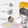 U-Shinein 8ml Metallic Painting Gel, Silver Painted Nail Polish, 3D Metal Painting Drawing Mirror Nail Gel Polish Glossy Soak Off UV/LED DIY Nail Art Manicure