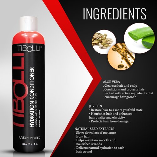 TIBOLLI Hydration Hair Conditioner (300ml/10.1 Fl Oz) - Hydrating Moisturizing Color Protection Dry Damage Thinning Color Treated Hair Repair Organic Paraben Sulfate Free All Types
