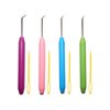 4 Pieces Colorful Knitting Loom Hook Tool Loom Knit Hook Set Looming Hooks Crochet Hooks Sewing Needles Knitting Needles for Knitting Looms Knitting Boards
