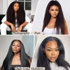 Lacer Hair Kinky Straight Hair I Tip Hair Extensions Natural Human Hair 22 Inch I Tips Human Hair for Black Women Cold Fusion Microlink Hair Extensions Human Hair 50 Gram 50 Strands/Pack