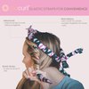 Octocurl Ribbon Curlers - Heatless Curling Headband - Flexible Hair Rollers for Heatless Curls - Soft Hair Curlers to Sleep In Curling Ribbon - Set of 2 (Satin - It’s Pitch Black)