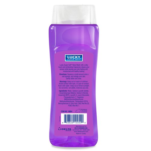 Lucky Super Soft Body Wash, Lavender, 15 Ounce