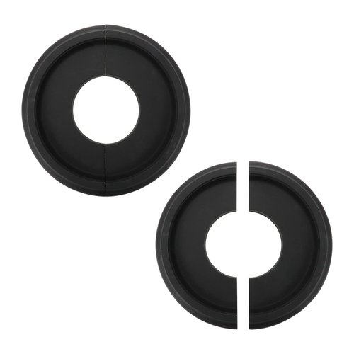 Tsnamay 2Pairs Black Ceiling Medallion Ceiling Fan Light Covers,Split Ceiling Light Medallion for Light Fixtures and Ceiling Fans,9.84" OD x 3.8" ID