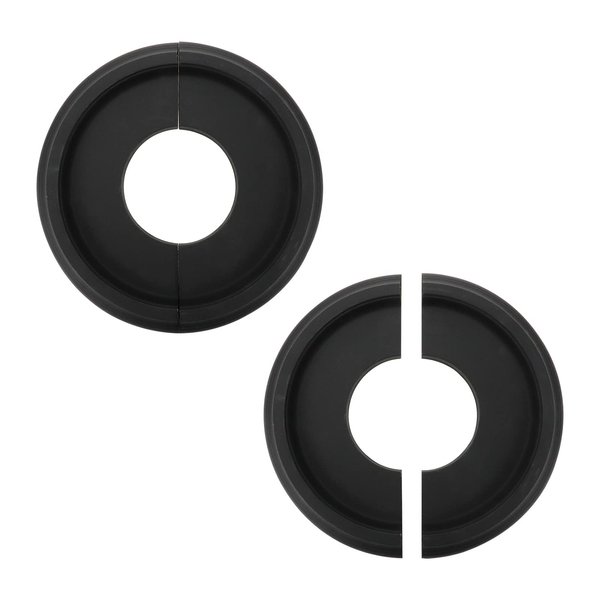 Tsnamay 2Pairs Black Ceiling Medallion Ceiling Fan Light Covers,Split Ceiling Light Medallion for Light Fixtures and Ceiling Fans,9.84" OD x 3.8" ID