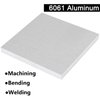6061 T651 Aluminum Sheet Metal 6 x 6 x 1/2 (12.7MM) Inch Flat Plain Aluminum Plate Covered with Protective Film, Heat Treatable Rectangle 0.50" Thick Aluminum Metal Platefor Crafting, Industry