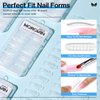 Morovan Nail Slip Solution - 2.5oz Anti-Stick Gel Liquid for Poly Gel Nails with Dual-Ended Brush - For Beginners