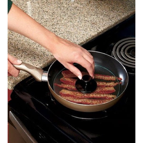 Carol Wright Gifts Tempered Glass Bacon Press,Clear