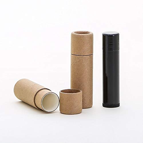 9 mL Kraft Paperboard Lip Balm/Salve/Cosmetic/Lotion Tubes x12