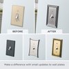 Franklin Brass Classic Lace (1-Pack) Decorative Light Switch Cover Wall Plate Wall Plate Brushed Nickel 1-Gang Wall Plate Switch/Toggle Plate Guards Electrical Outlet Covers W35070-SN-C