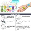 Generic 100 PCS Flip Flop Tropical Beach Theme Summer Birthday Party Decorations Favors Decor Supplies Tattoos Stickers for Boys Girls School Classroom Prizes Rewards
