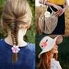 23 PCS Flower Hair Clip for Women Pink Purple Floral Hair Barrettes for Girls Rose Bride Barre Hair Accessories for Wedding