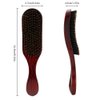 Hair Brush Boar Bristle Styling Brush With Brown Beech Wood Handle, Paddle Hair Brush for Men Women Long Short Thick Thin Curly Frizzy Wavy Dry or Damaged Hair No More, 9.5