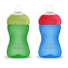 AVENT Philips My Grippy Spout Sippy Cup with Soft Spout and Leak-Proof Design, Blue/Green, 10oz, 2pk, SCF801/21
