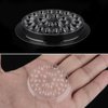 200 Pieces Disposable Plastic Glue Pad Transparent Flower Shape Glue Pallet Pad Lash Glue Holder Tray Tools Pigment Holder Base for Eyelash Extension