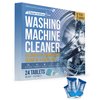 Washing Machine Cleaner Descaler Tablets - (24 Tablets, 1 Year Supply) Eco-Friendly Deep Cleaning Tablets for HE Front & Top Loader Washer, Remove Ordor Grime Buildup Residue Eliminator