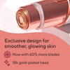 Finishing Touch Flawless Facial Hair Remover for Women, Rose Gold Face Razor with LED Light, Recyclable Packaging