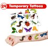 Cherisnowy 48 Bug 24PCS Bug Temporary Tattoos Sticker 24PCS Slap Bracelets Perfect for Themed Birthday Party Favors Baby Showers or Classroom Rewards Ideal Decor and Gifts for Girls and Boys