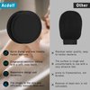 ACDOLF Deep Exfoliating Glove for Shower - Exfoliating Mitt Body Scrubber - Skin Exfoliator & Dead Skin Remover - Keratosis Pilaris Scrub - Black 2PC