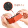 Karlash Nail Buffer Sanding Block Polisher Buffing File Nail Art Manicure Pedicure File (Orange)
