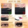 Fluffy Lash Clusters 10-20mm Thick 200D Cluster Eyelash Extensions 224 Pcs D Curl Volume Eyelash Clusters 3D Natural Lash Clusters False Eyelashes DIY at Home, by Anforlin