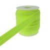 PAMIR TONG 25 Yards Colorful 5/8'' Fold Over Elastic FOE Headband Baby Hairbow Soft Foldover Elastic Binding Webbing Tape Craft Sewing (Neon Yellow)