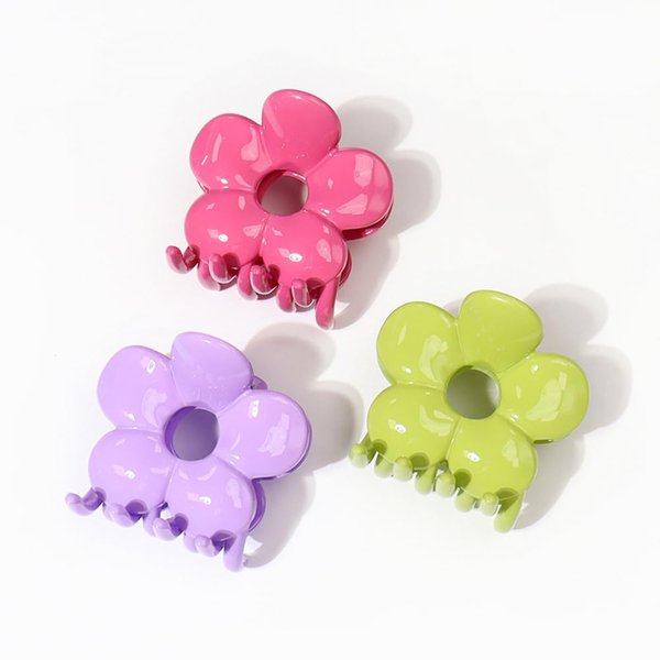 Hair Clips Claw Clips Hair Clips for Women Flower Claw Clip Hair Clip Hair Accessories Cute Hair Claw Clips for Women Hair Claw Clips Claw Clips for Thin Hair (3 Pcs Flower Hair Claw Clips)