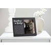 Pearhead Rainbow Bridge Pet Keepsake Picture Frame, Dog Photo Frame for Pet Owners, Dog Memorial Frame, Black