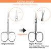THRAU Cuticle Scissors Extra Fine for Women and Men, Profession Stainless Steel with Precise Pointed Tip Grooming Blades, Manicure, Pedicure, or Trim Nail, Eyebrow, Eyelash, and Dry Skin