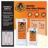 Gorilla Hot Glue Sticks, Full Size, 8" Long x .43" Diameter, 20 Count, Clear, (Pack of 1)