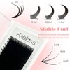Volume Lash Extensions 0.03-0.07mm C D CC Curl Eyelash Extensions 8-20mm Easy Fan Volume Lashes Semi Permanent Individual Lash Extension Long Lasting Blooming Lashes (0.03-CC, 8-15mm mix)
