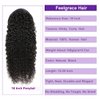 Feelgrace 3C Remy Brazilian Kinky Curly Ponytail Hair Afro Kinky Curly Hair Clip In Hair Piece Natural Color Silky Soft Ponytail Hair (22 Inch, Kinky Curly)