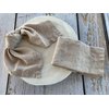 Eight Owls Stonewashed Linen Napkins - 20 Inch x 20 Inch – Set of 4-100% Pure Linen Cloth - Mitered Corners - Coast, (Warm Pebble)