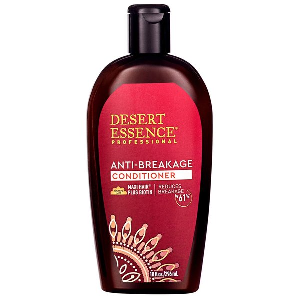 Desert Essence Maxi Hair Plus Biotin Anti-Breakage Conditioner - 10 Fl Oz - Jojoba & Coconut Oils - Promotes Breakage Reduction