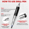 L'UGX Nail Drill 35000RPM Electric Nail Drill Professional, Portable Electric Nail File for Acrylic Gel Nails, Professional Nail Drill Machine for Manicure Pedicure Polishing