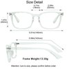 YEIN Bifocal Reading Glasses with Blue Light Blocking Lenses, Bifocal Reader for Women and Men, Vintage Square frame with Spring Hinge (+0.50/+2.75 magnification)