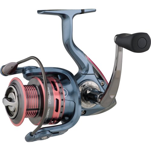 Pflueger Lady President Spinning Reels, Size 25 Fishing Reel, Right/Left Handle Position, Graphite Body and Rotor, Corrosion-Resistant, Aluminum Spool, Front Drag System