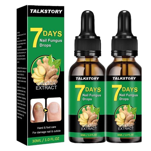 2 Pcs 7 Days Ginger Nail Treatment Nail Serum, Ginger Cuticle Care Oil for Nails, GingerNail Care Essential Oil for Strengthen & Promote Nails Growth