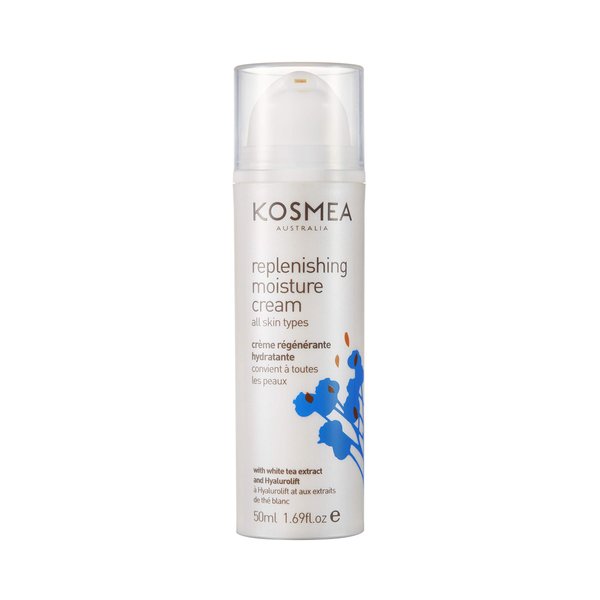 Kosmea Replenishing Moisture Cream – Natural Face Moisturizer With Hyalurolift & Certified Organic Rosehip Oil – Anti-Aging Benefits – Smoothes Out Fine Lines & Wrinkles - 1.7 fl oz